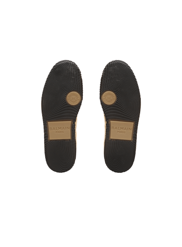 Balmain Paris Baskets Balmain Swan En Cuir Effet Miroir Or - Homme