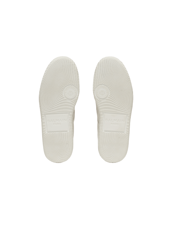 Balmain Paris Baskets Balmain Swan Lipstick En Cuir Rouge - Femme