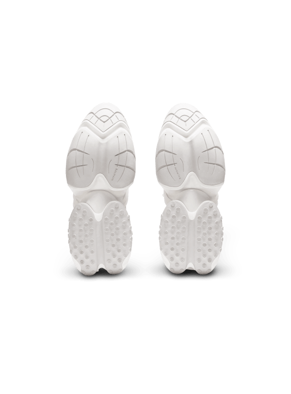 Balmain Paris Baskets Basses Unicorn En Néoprène Et Cuir Blanc - Homme