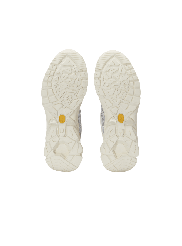 Balmain Paris Baskets Cosmic Dust En Matières Techniques Beige - Femme