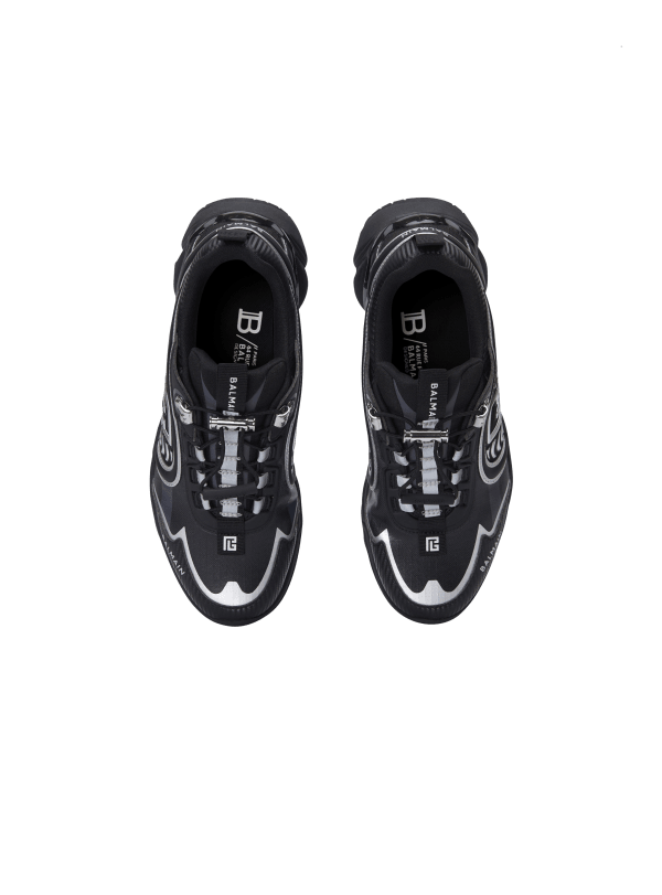 Balmain Paris Baskets Cosmic Dust En Matières Techniques Noir - Femme