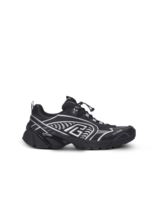 balmain paris Baskets Cosmic Dust en matières techniques noir - Homme