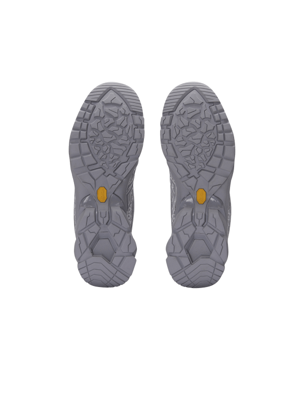 Balmain Paris Baskets Cosmic Dust En Molleton Gris - Homme