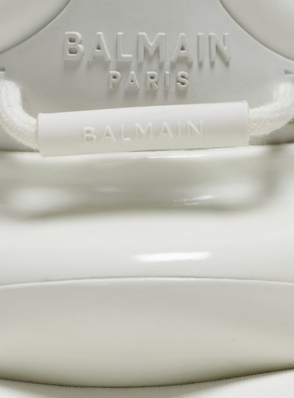 Balmain Paris Baskets Unicorn En Néoprène Et Cuir Blanc - Femme