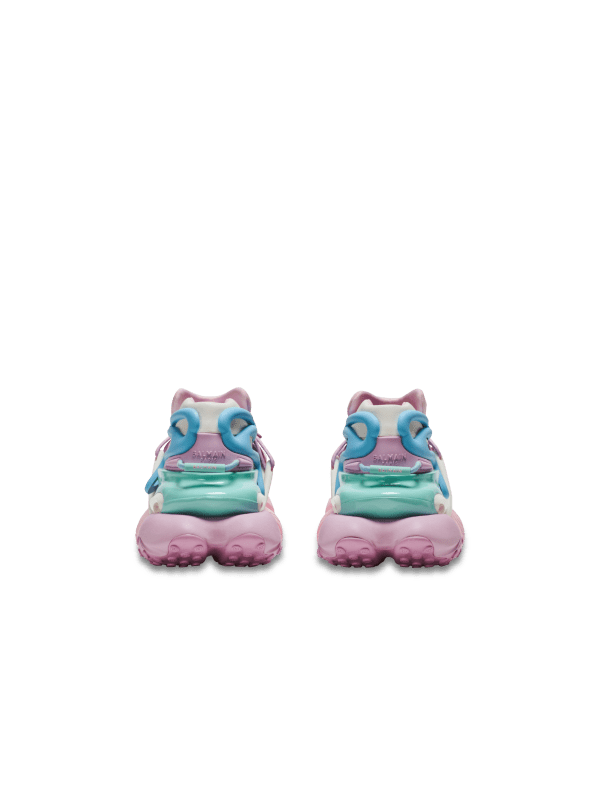 Balmain Paris Baskets Unicorn En Néoprène Et Cuir Multicolore - Femme
