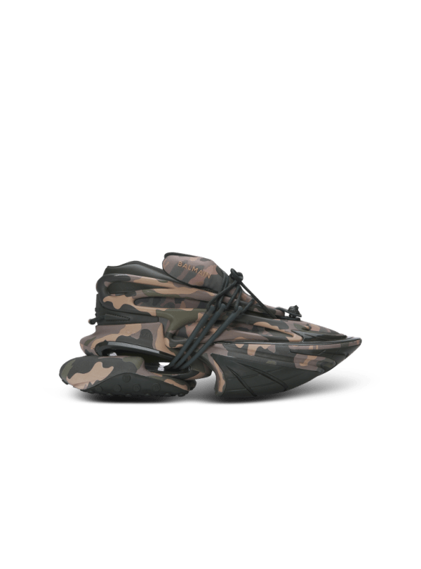 balmain paris Baskets Unicorn Low imprimées Camouflage kaki - Homme balmain paris Baskets Unicorn Low imprimées Camouflage kaki - Homme