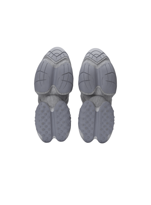 Balmain Paris Baskets Unicorn Low Imprimées Molleton Blanc - Homme