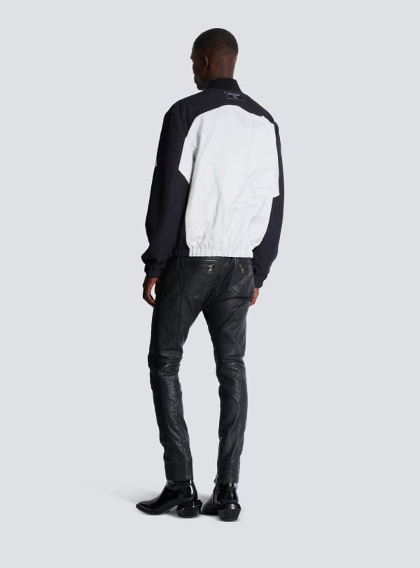 Balmain Paris Bomber Avec Imprimé T-shirt Noir - Homme