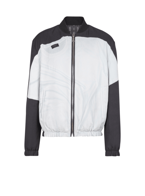 balmain paris Bomber avec imprimé T-shirt noir - Homme