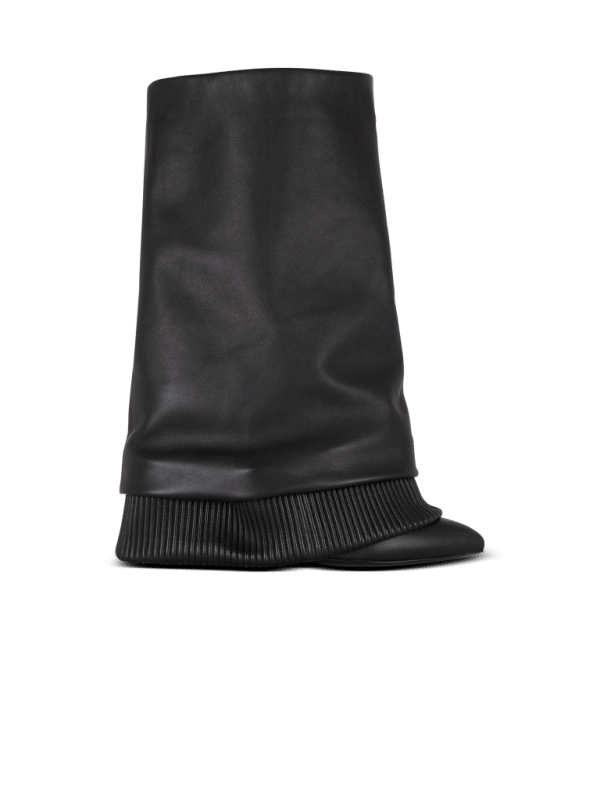 balmain paris Bottes Trousers en cuir de veau noir - Homme balmain paris Bottes Trousers en cuir de veau noir - Homme