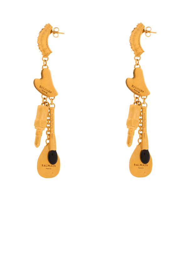 balmain paris Boucles d’oreilles Beauty à charms or - Femme