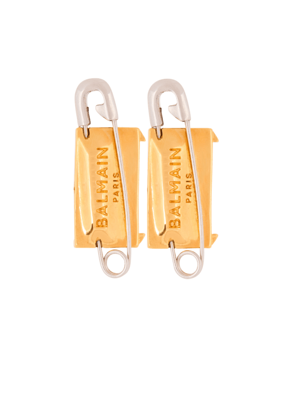 balmain paris Boucles d'oreilles épingle à nourrice or - Femme