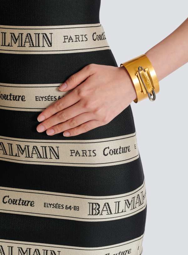 Balmain Paris Bracelet épingle à Nourrice En Laiton Or - Femme