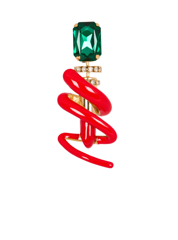 balmain paris Broche Drawing Lipstick en laiton rouge - Femme