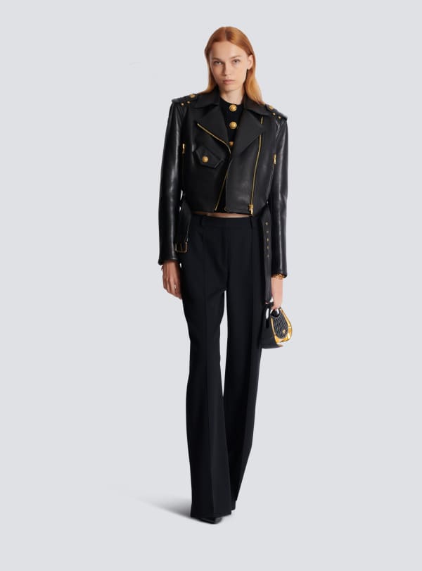 Balmain Paris Cardigan En Maille 4 Poches Noir - Femme