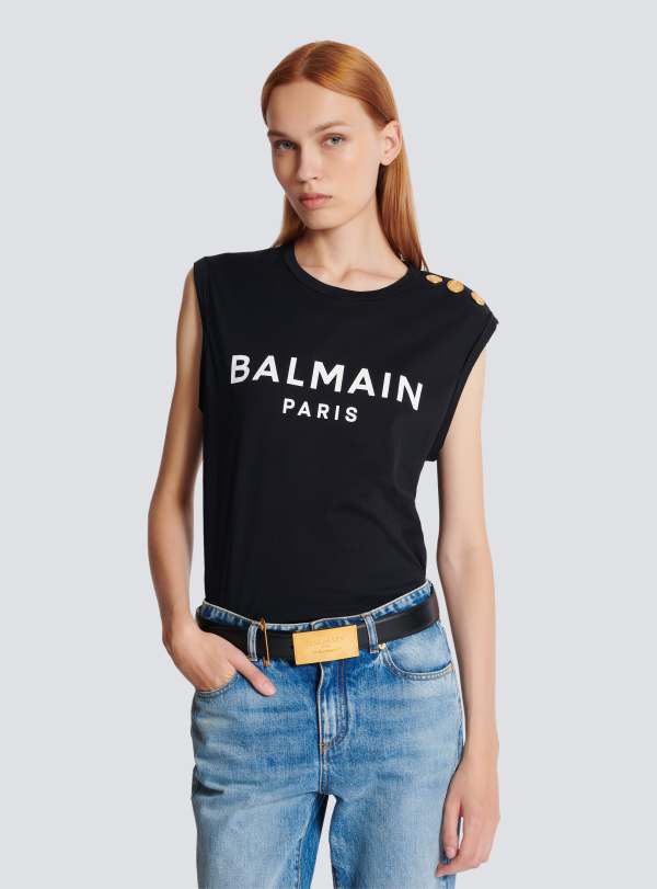 Balmain Paris Ceinture En Cuir Avec épingle à Nourrice Noir - Femme