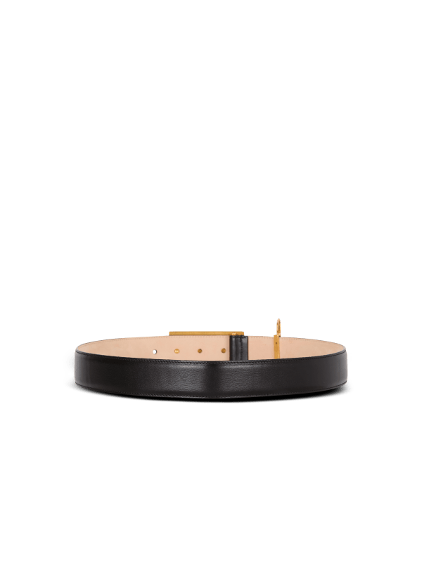 Balmain Paris Ceinture En Cuir Avec épingle à Nourrice Noir - Femme