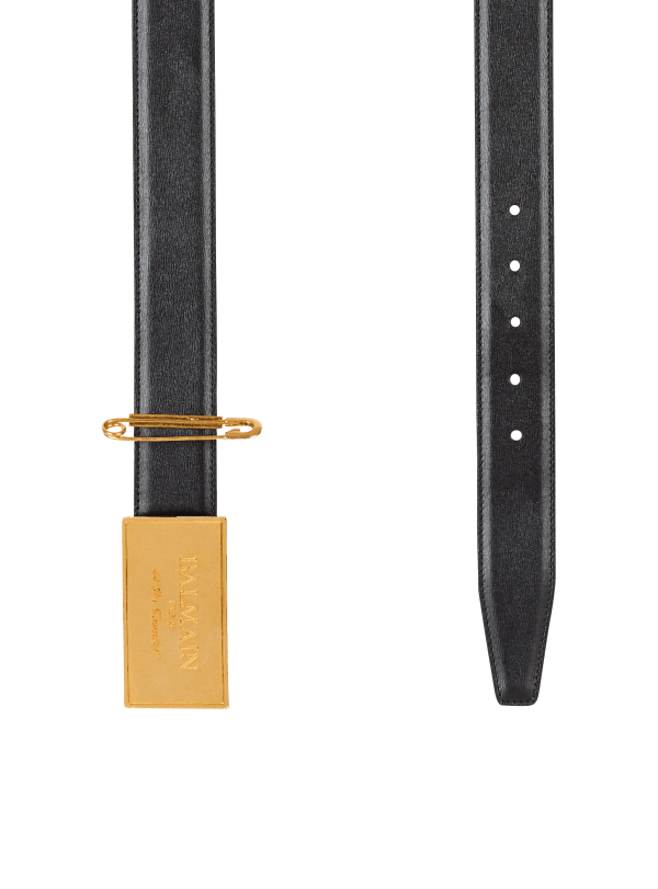 Balmain Paris Ceinture En Cuir Avec épingle à Nourrice Noir - Femme