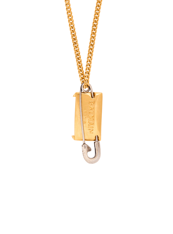 Balmain Paris Collier épingle à Nourrice En Laiton Or - Femme