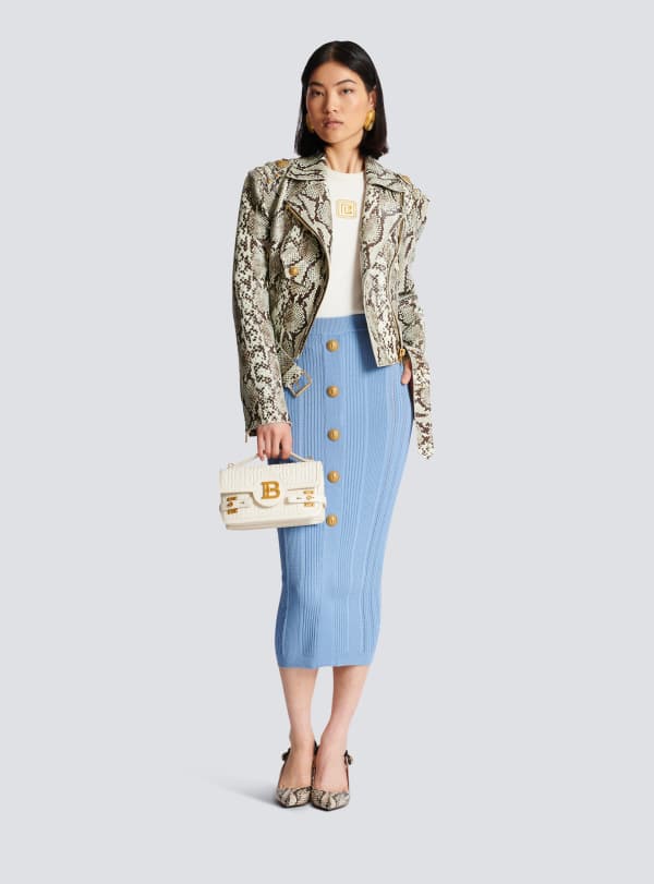 Balmain Paris Débardeur Avec Broderie Rétro PB Blanc - Femme