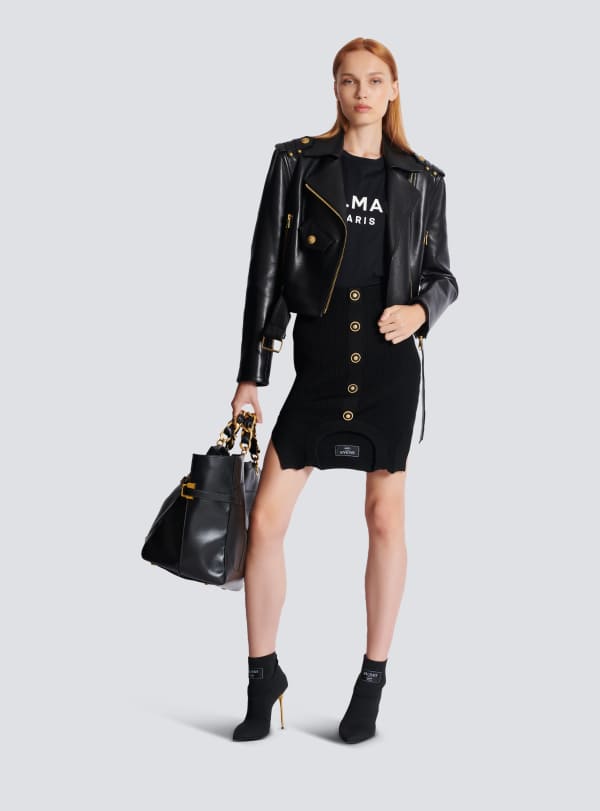 Balmain Paris Débardeur Imprimé Balmain Paris Noir - Femme