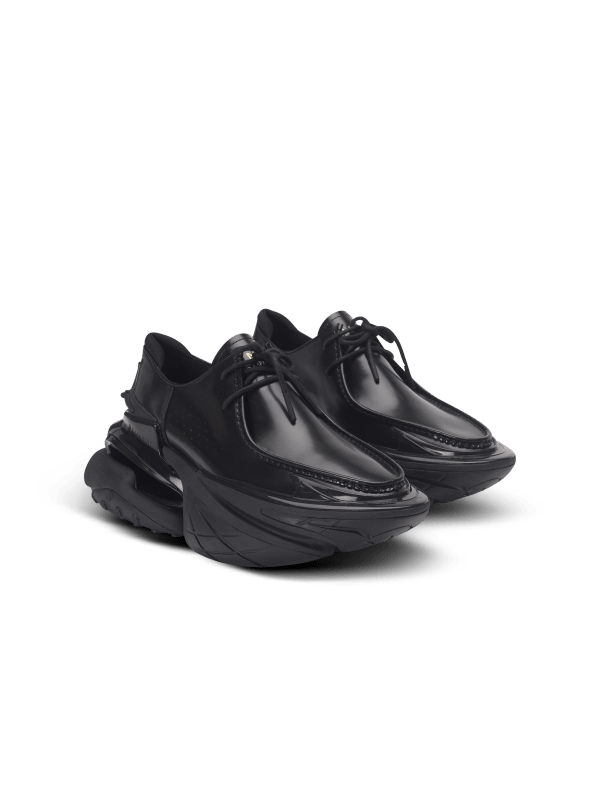 Balmain Paris Derbies Unicorn En Cuir Glacé Noir - Homme