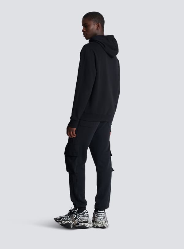 Balmain Paris Hoodie Imprimé Balmain Paris Noir - Homme