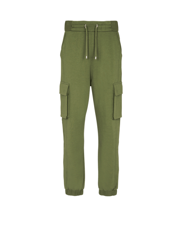 balmain paris Jogging cargo imprimé Balmain Paris kaki - Homme