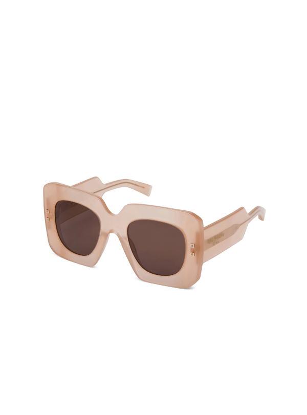 Balmain Paris Lunettes De Soleil B-Bold Beige - Femme