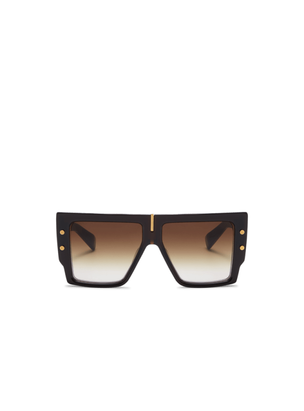 balmain paris Lunettes de soleil B-Grand marron - Femme