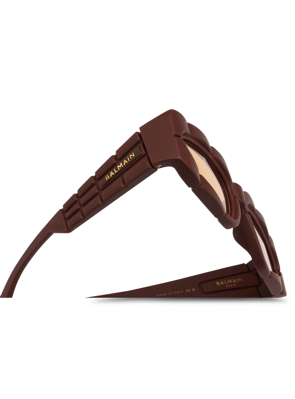 Balmain Paris Lunettes De Soleil B-Spirit Marron - Femme