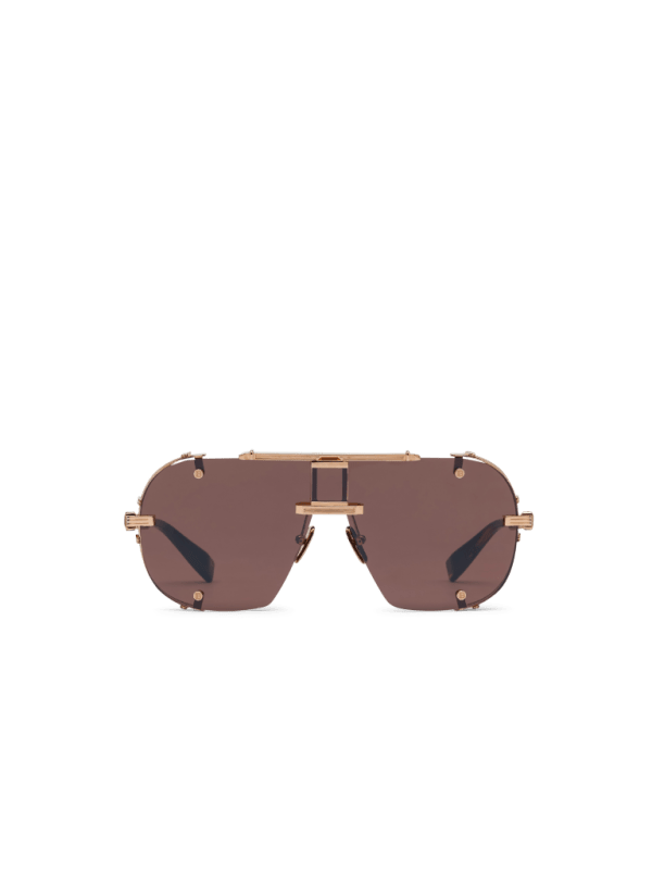 balmain paris Lunettes de soleil Colonel marron - Femme