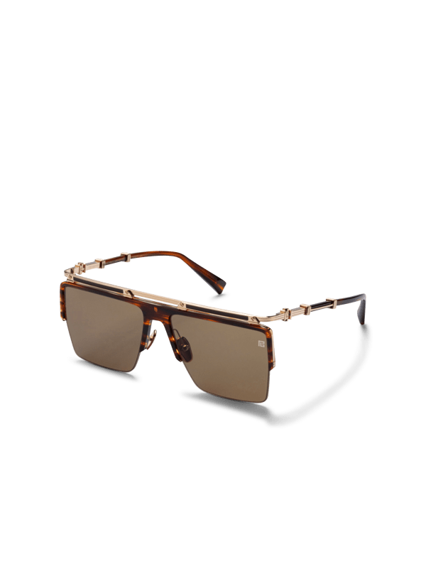 Balmain Paris Lunettes De Soleil Triomphe Marron - Femme