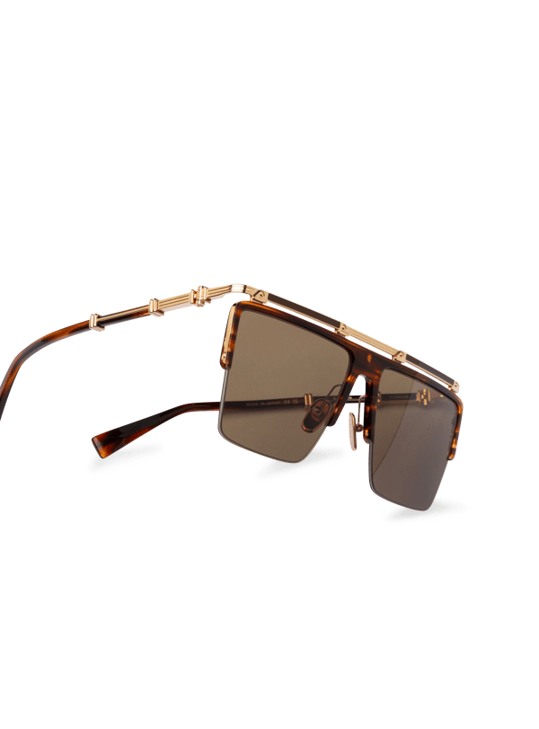 Balmain Paris Lunettes De Soleil Triomphe Marron - Femme