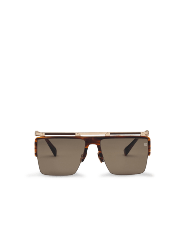 balmain paris Lunettes de soleil Triomphe marron - Femme