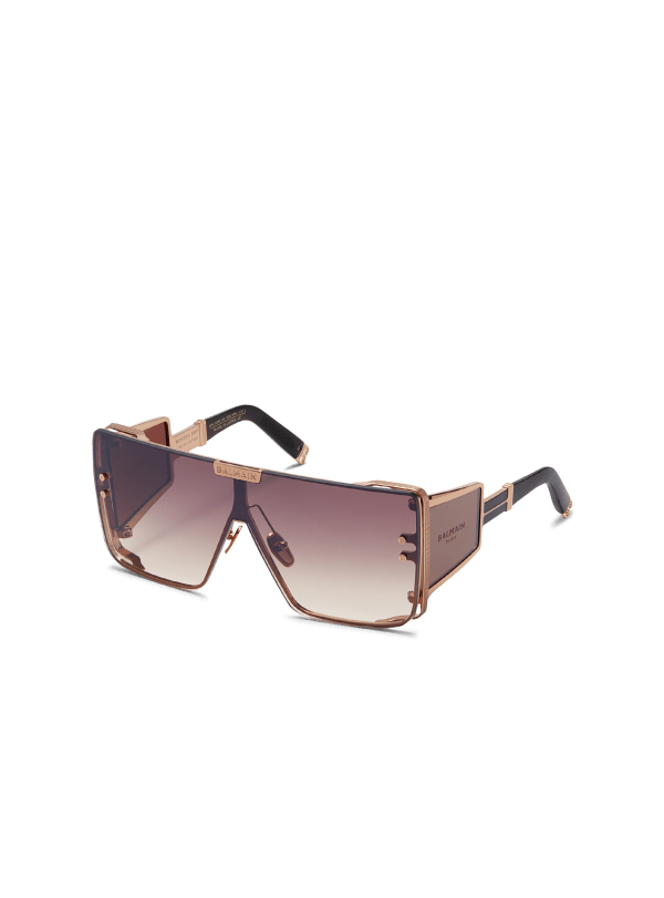 Balmain Paris Lunettes De Soleil Wonder Boy Marron - Femme