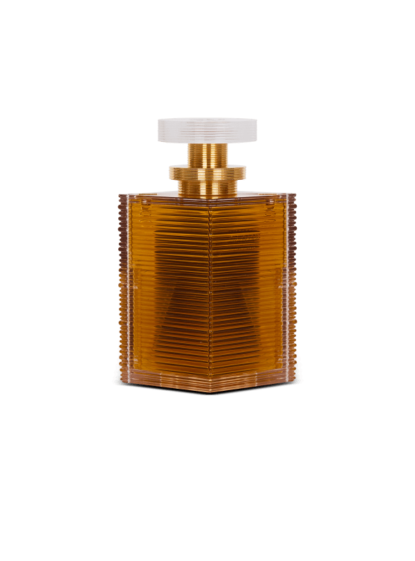 Balmain Paris Minaudière Parfum En Résine Et Laiton Orange - Femme