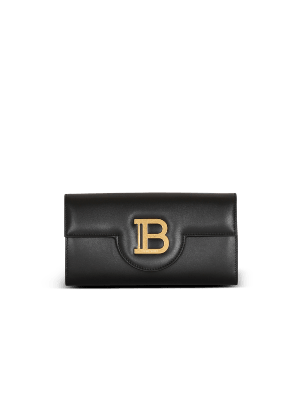 balmain paris Portefeuille B-Buzz en cuir noir - Femme