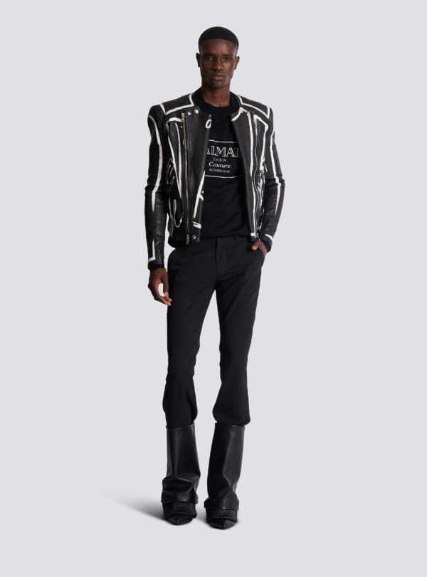 Balmain Paris Pull En Maille Balmain Couture étiquette Noir - Homme