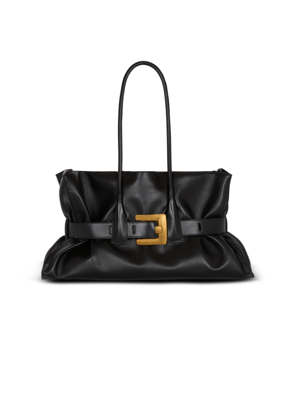 balmain paris Sac Anthem Large en cuir de veau noir - Femme