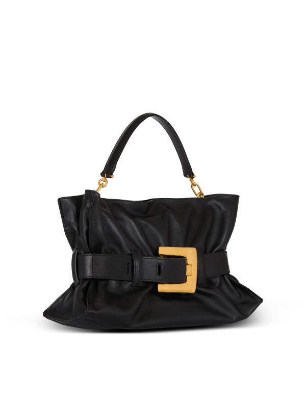 Balmain Paris Sac Anthem Medium En Cuir De Veau Noir - Femme