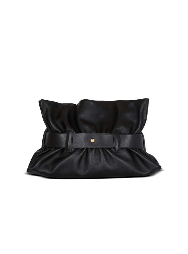 Balmain Paris Sac Anthem Medium En Cuir De Veau Noir - Femme