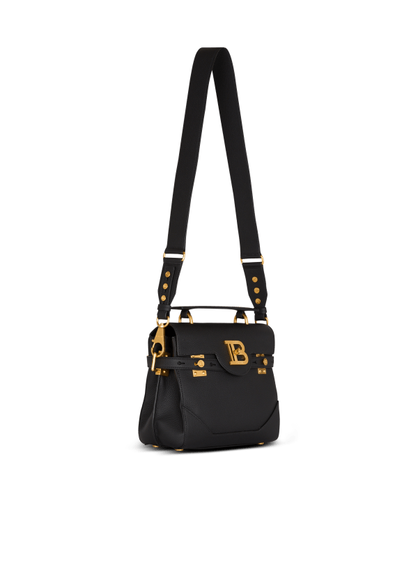 Balmain Paris Sac B-Buzz 23 En Cuir Grainé Noir - Femme