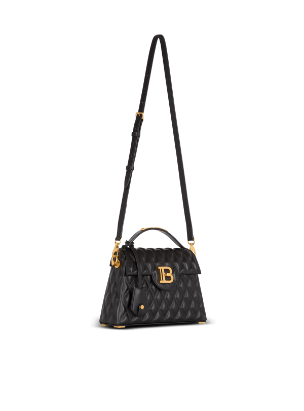 Balmain Paris Sac B-Buzz Dynasty En Cuir De Veau Matelassé Noir - Femme