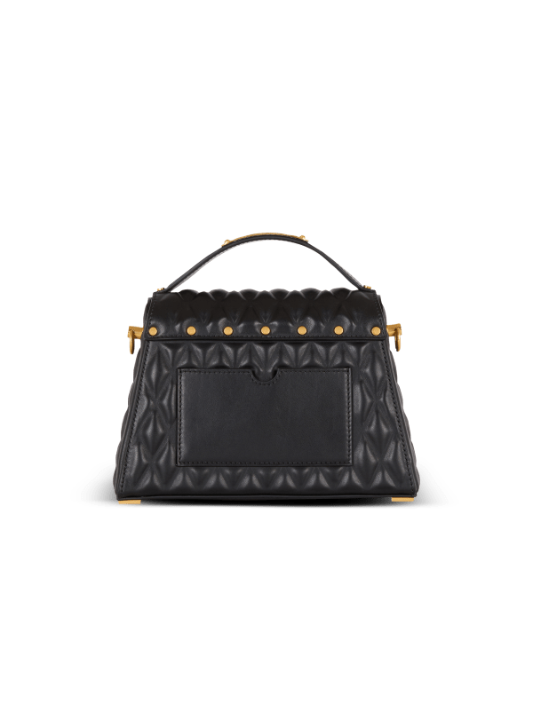 Balmain Paris Sac B-Buzz Dynasty En Cuir De Veau Matelassé Noir - Femme