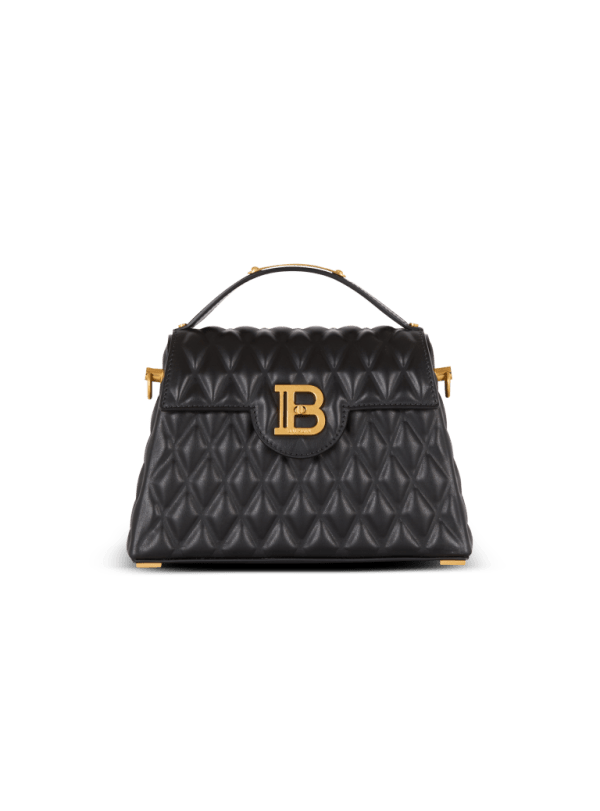 balmain paris Sac B-Buzz Dynasty en cuir de veau matelassé noir - Femme