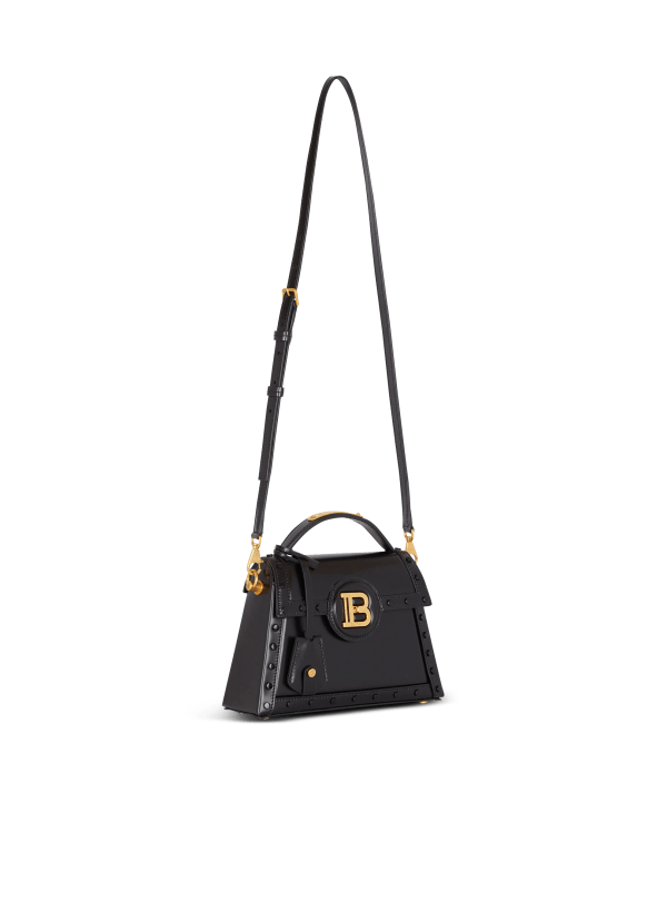 Balmain Paris Sac B-Buzz Dynasty En Cuir Glacé Noir - Femme