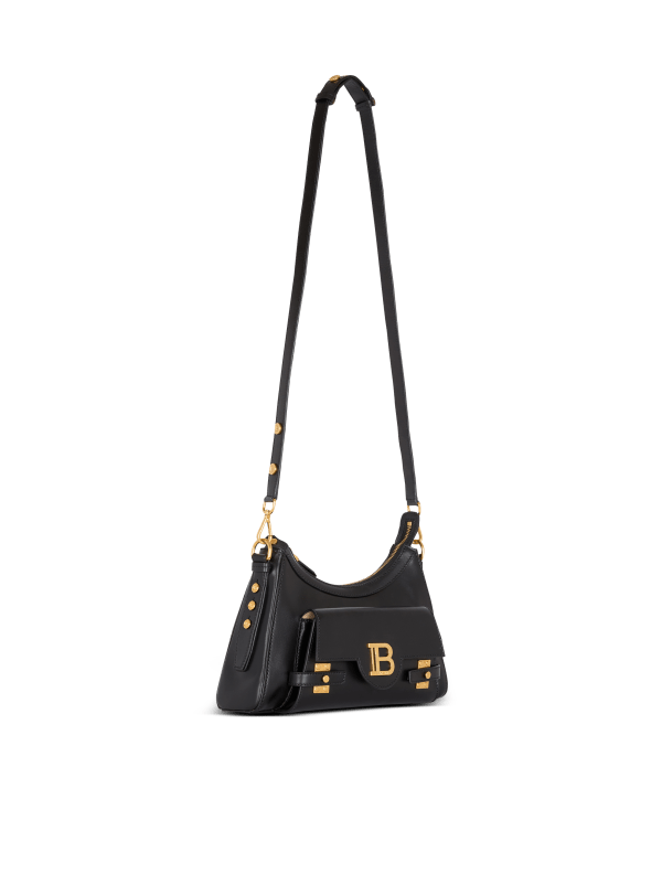 Balmain Paris Sac B-Buzz Hobo En Cuir De Veau Noir - Femme