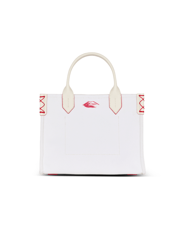 Balmain Paris Sac Cabas B-Army Small Imprimé Balmain Lipstick Rouge - Femme