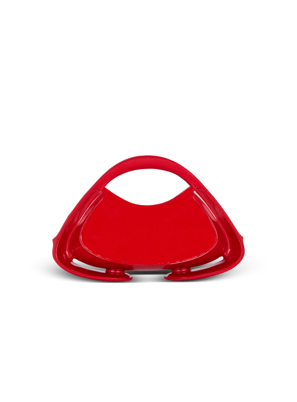 Balmain Paris Sac Jolie Madame Medium à Bouche Reliefée Rouge - Femme
